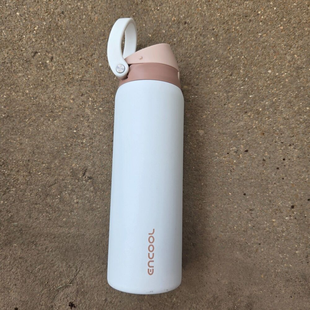 ENCOOL Insulated Stainless Steel Water Bottle w/ Straw Leak-Proof NIB